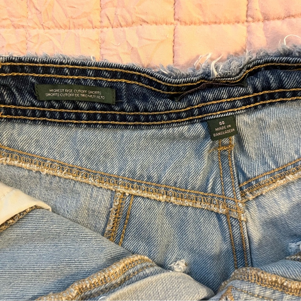 High Rise Patchwork Shorts - Picture 3 of 3